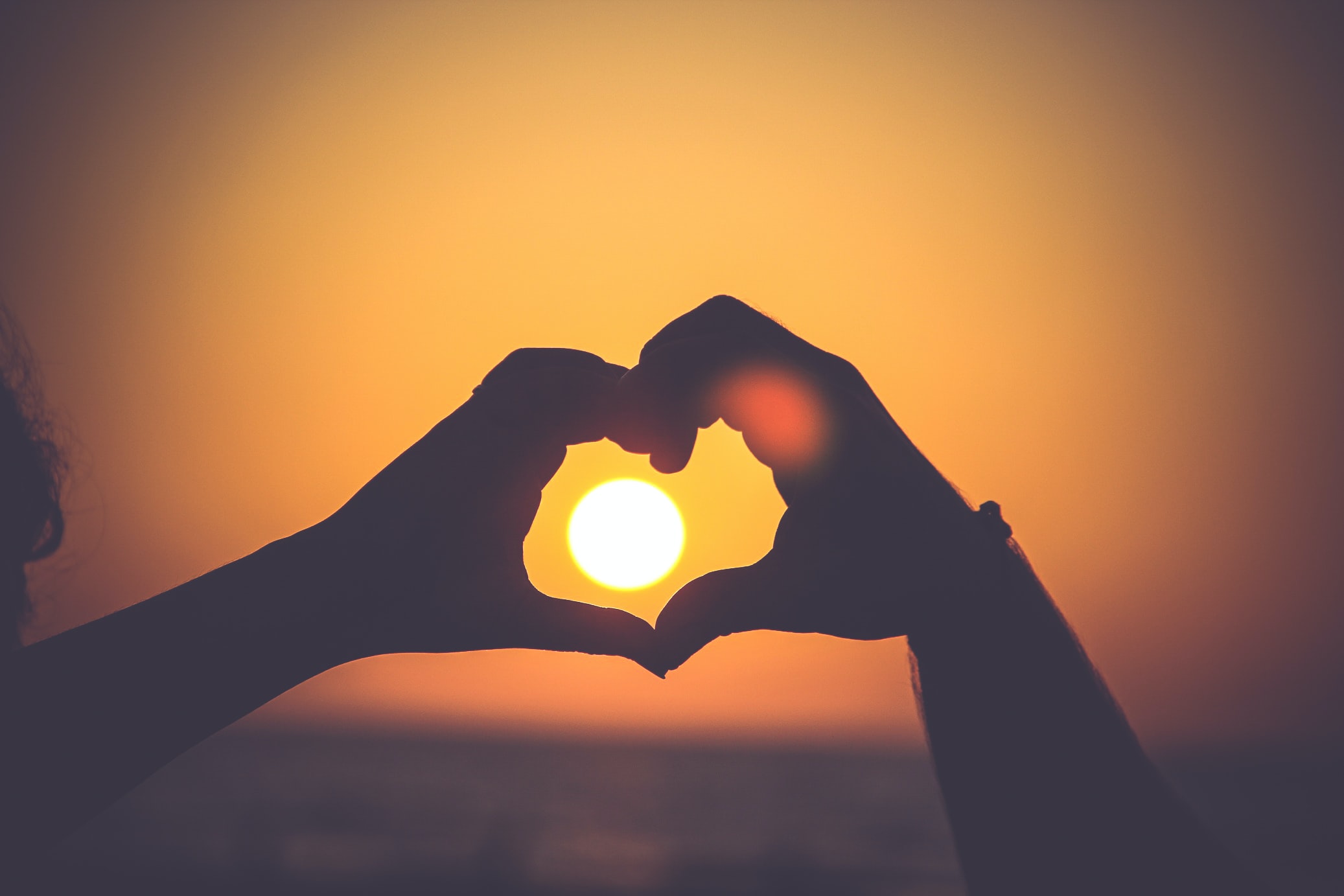 ThinkfulCupid - Sunset with heart